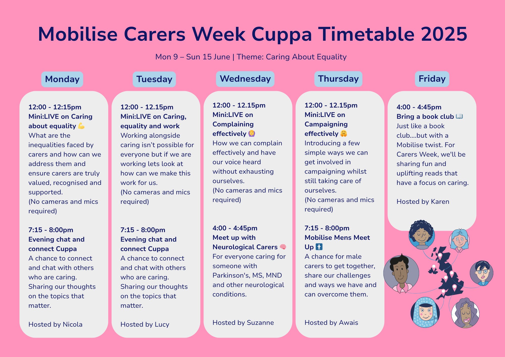 Carers Week timetable 1 Carers Week timetable 1