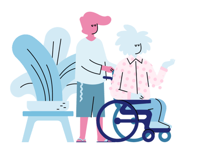 Illustration for care home first week