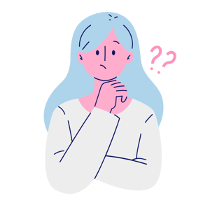 Illustration of woman thinking about carers allowance Illustration of woman thinking about carers allowance