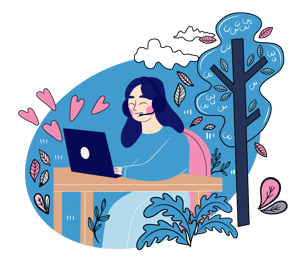 lady-phone-illustartion