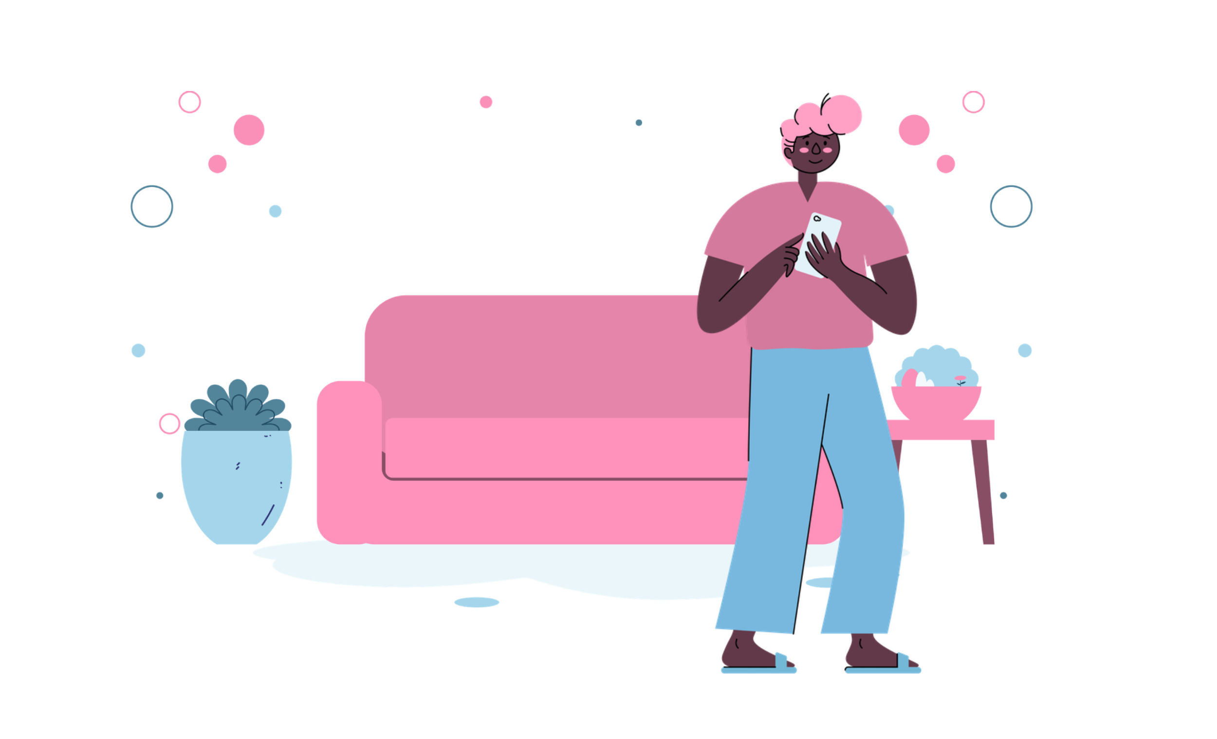 Illustration of living room Illustration of living room